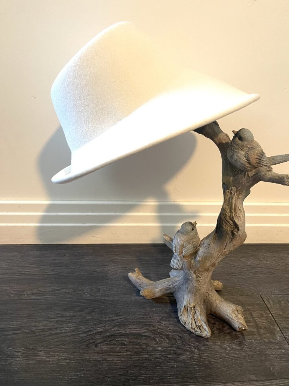 100% Wool Women's Hi-Tea Hat - Ivory - Church Hat _Derby